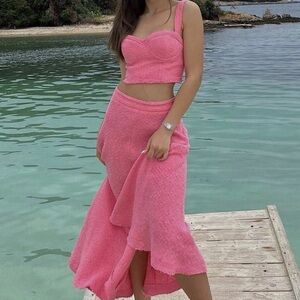 Zara two piece pink set